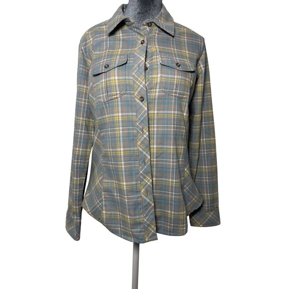 Cabelas Women's Plaid Button-Up Long-Sleeve Shirt Small NWT - Picture 1 of 13